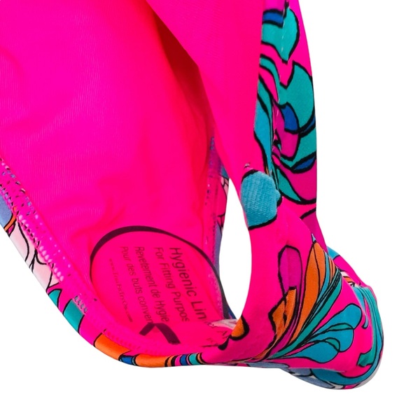 New KATE SPADE Sea Garden One Piece Swimsuit Radiant Pink Floral Print Sz S - Picture 8 of 11